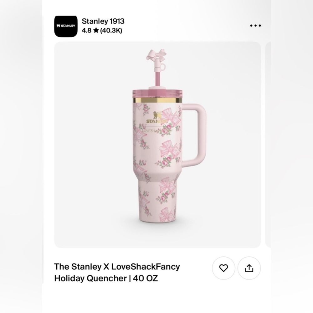 Love Shack Fancy Stanley Holiday Edition Beaux